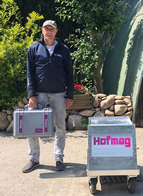 Bei uns können Sie ein Therapiegerät der Firma Hofmag mieten.